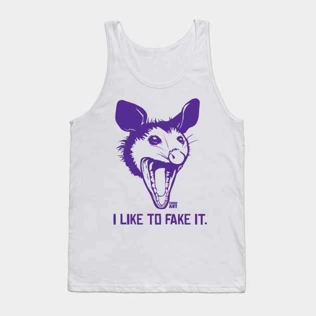 FAKE IT Tank Top by toddgoldmanart